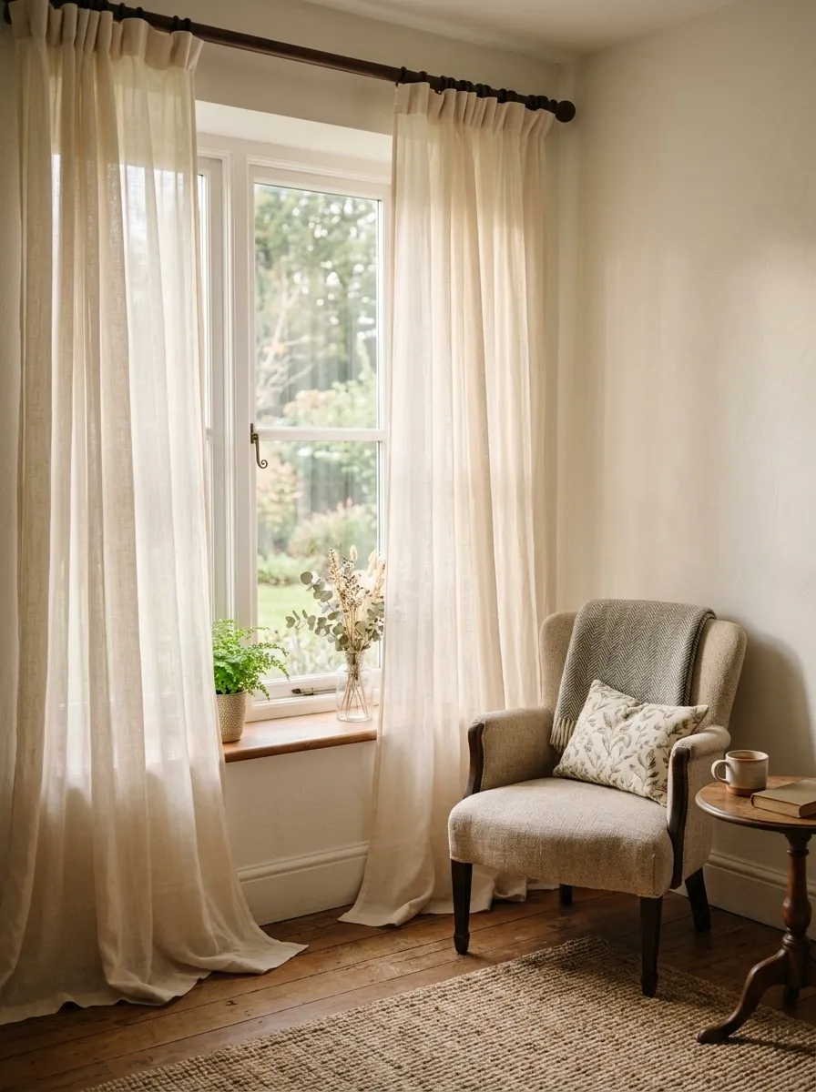 Add Blackout or Light Filtering Curtains