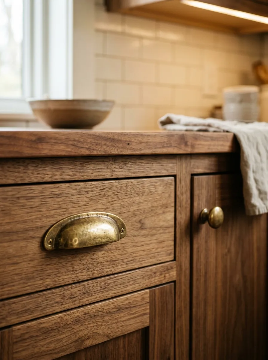 Brass and Gold Hardware Accents
