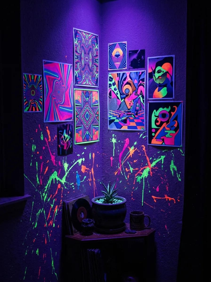 Blacklight Accent Corner