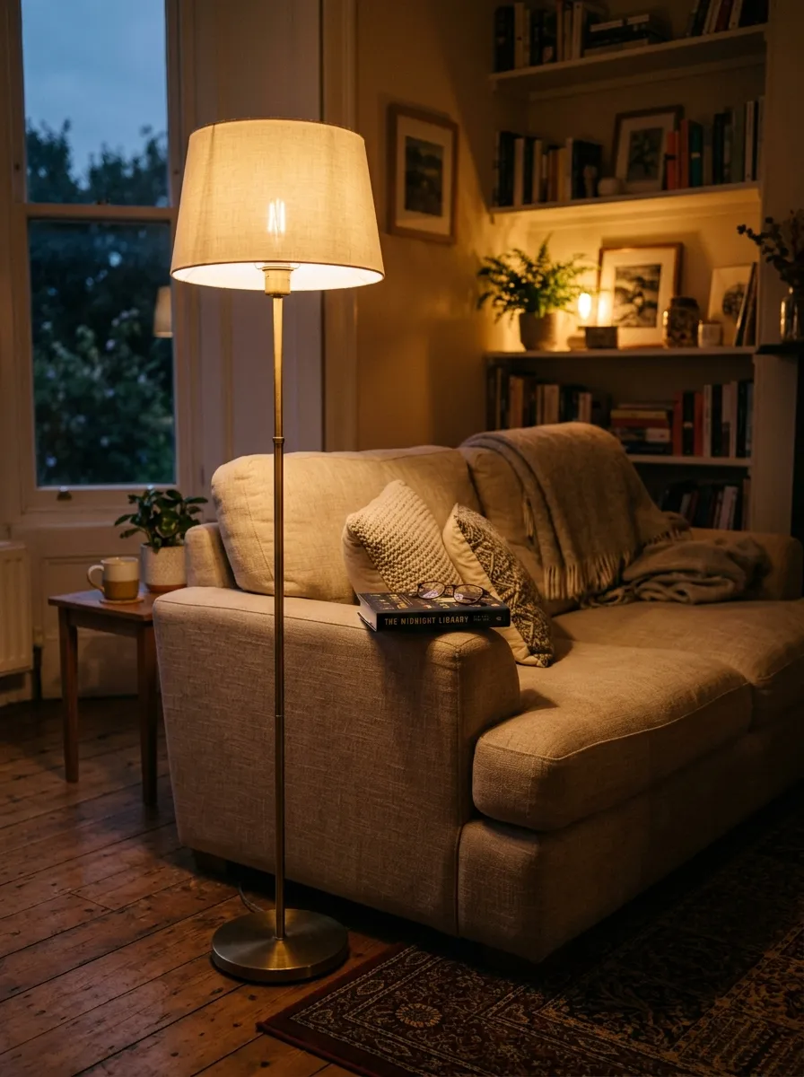 Bring in a Floor Lamp for Warm Lighting