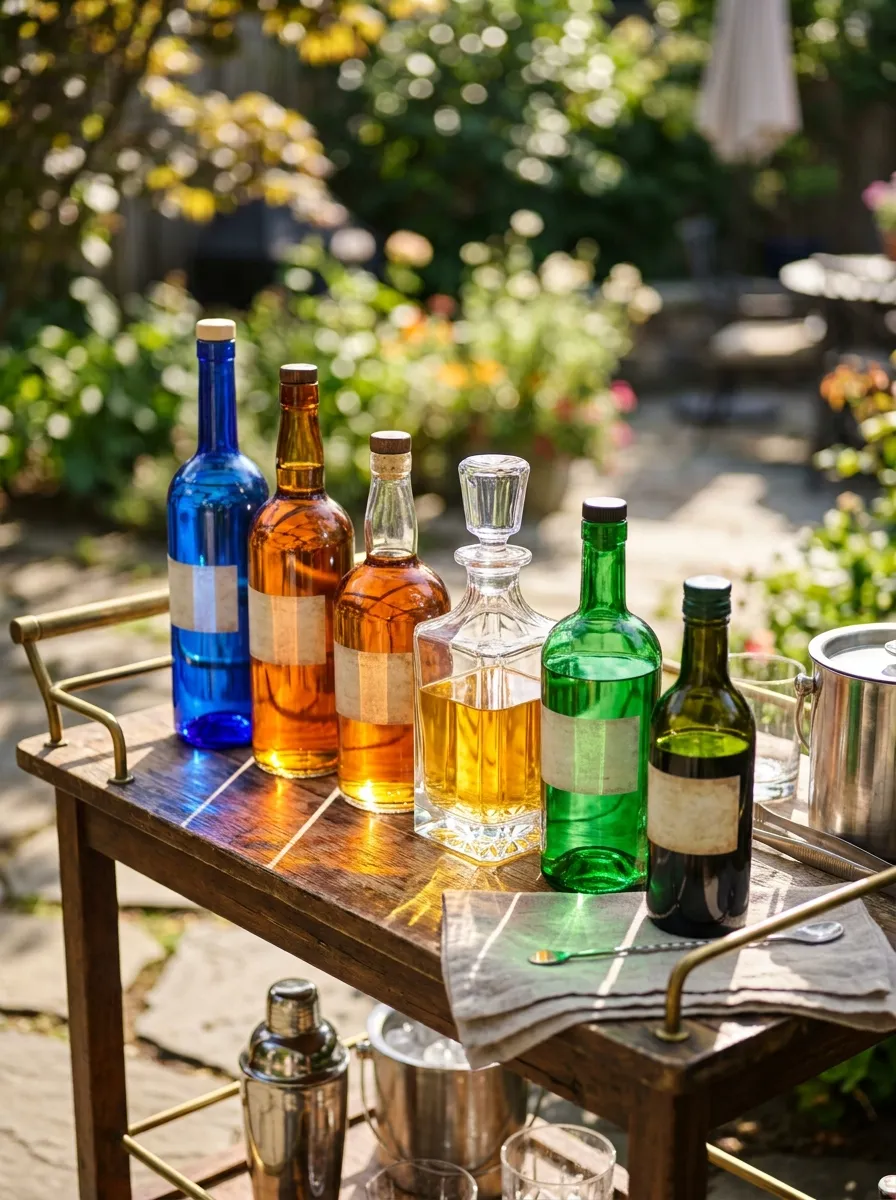Display Colorful Bottles as Art