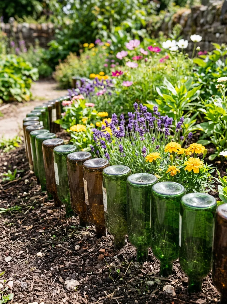 Wine Bottle Border Edging