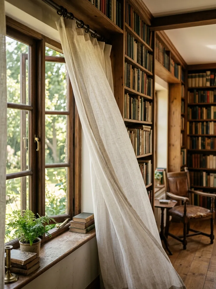 Linen Drapery for Softness