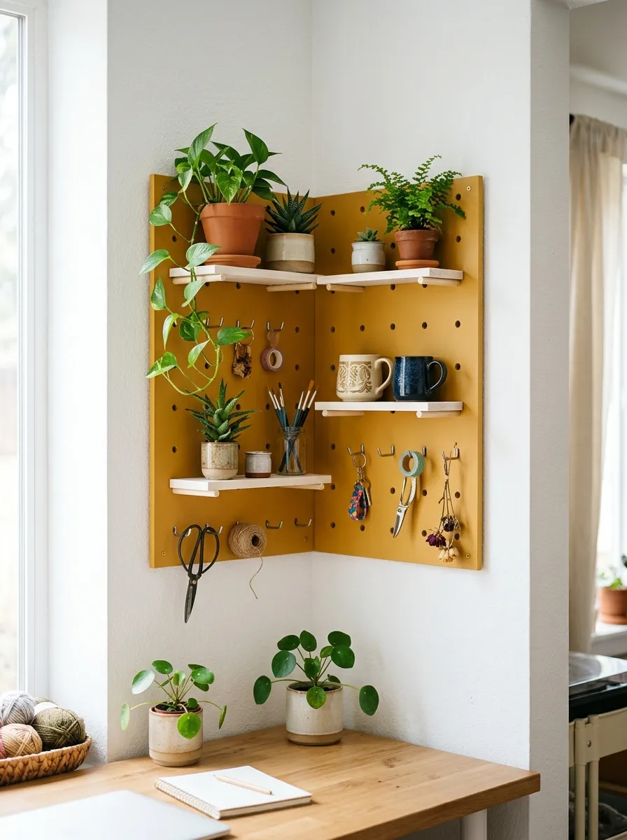 Mount a Pegboard Organizer