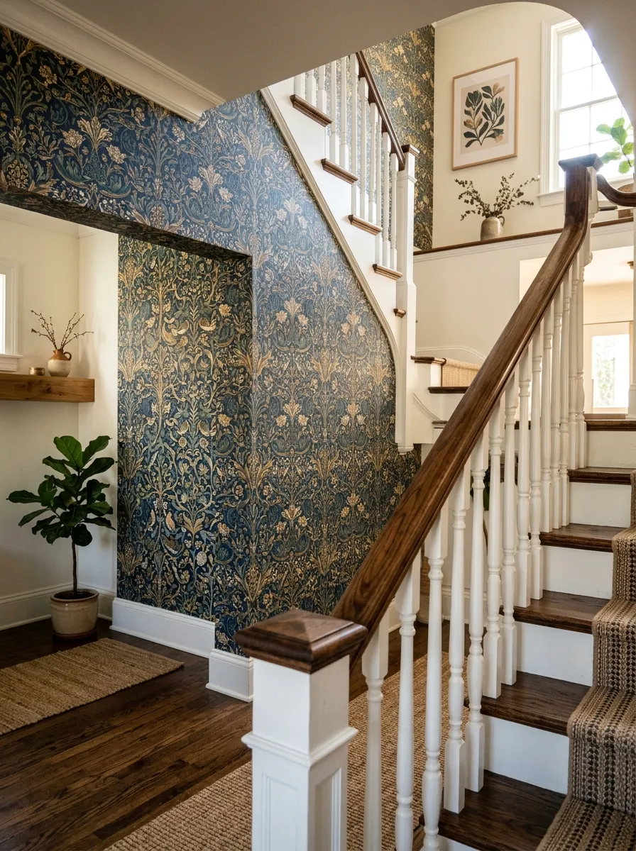 Add Wallpaper for a Statement Accent Wall