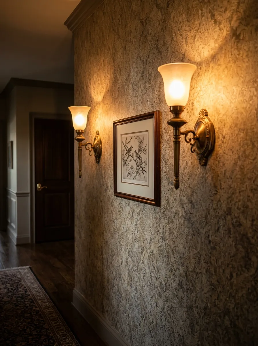 Layered Lighting with Sconces
