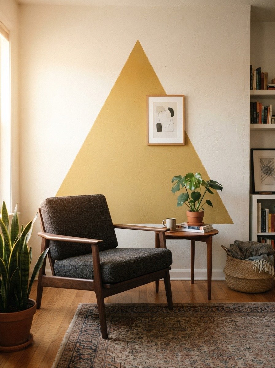 Geometric Triangle Accent