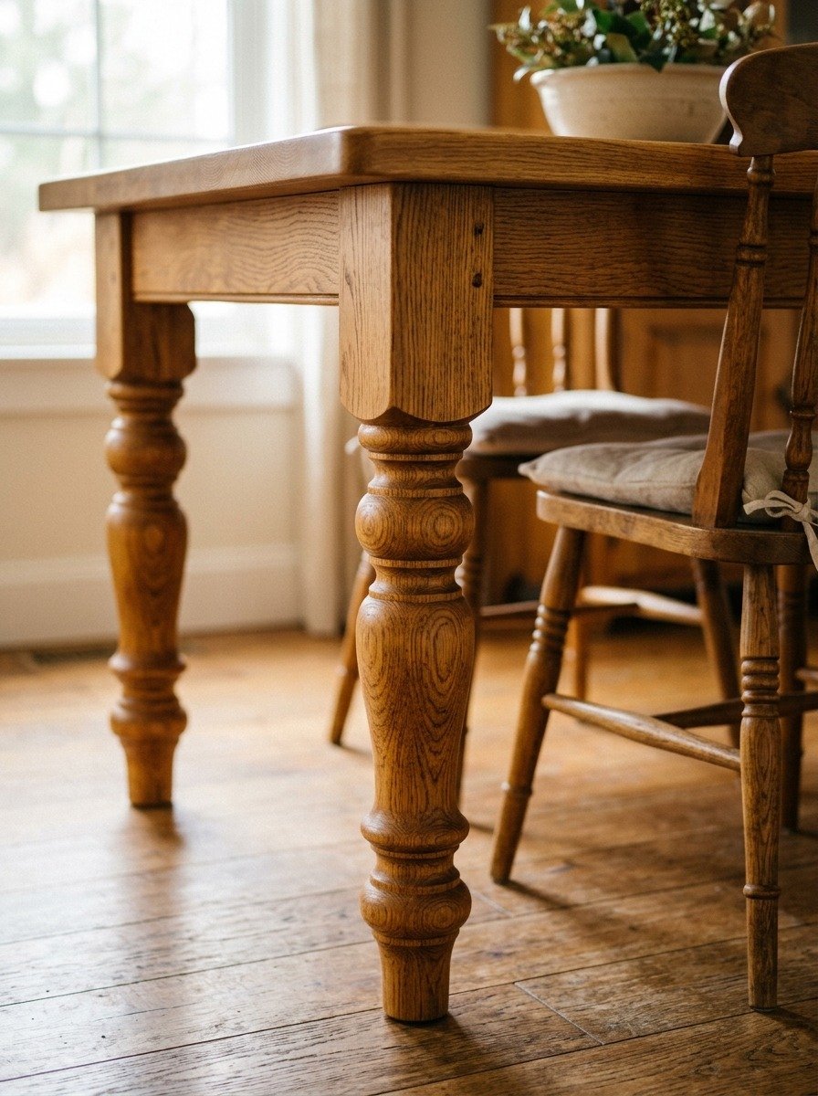 Turned Wood Table Legs