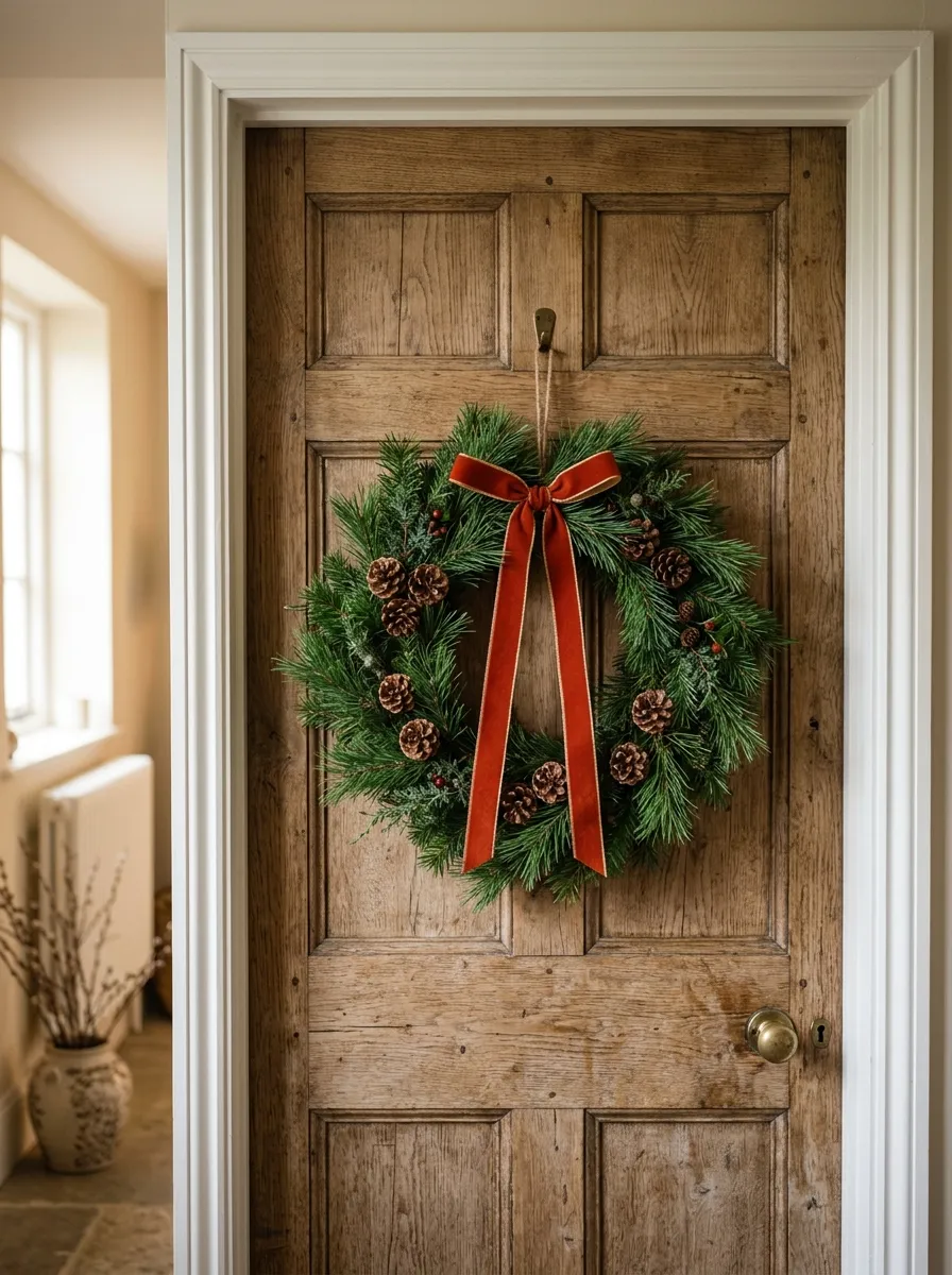 Hang a Winter Wreath Indoors