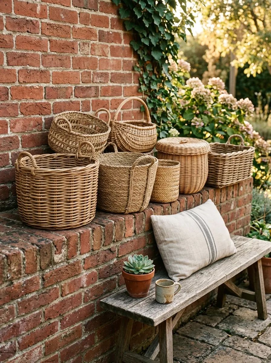 Hang A Large Woven Basket Display