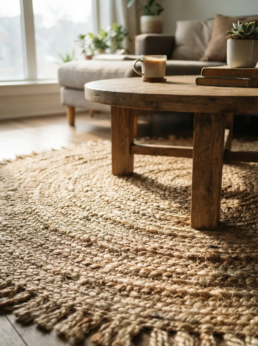 Add a Textured Area Rug